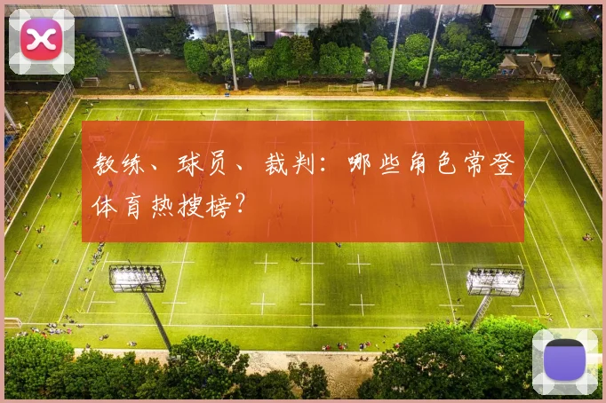 教练、球员、裁判:哪些角色常登体育热搜榜?