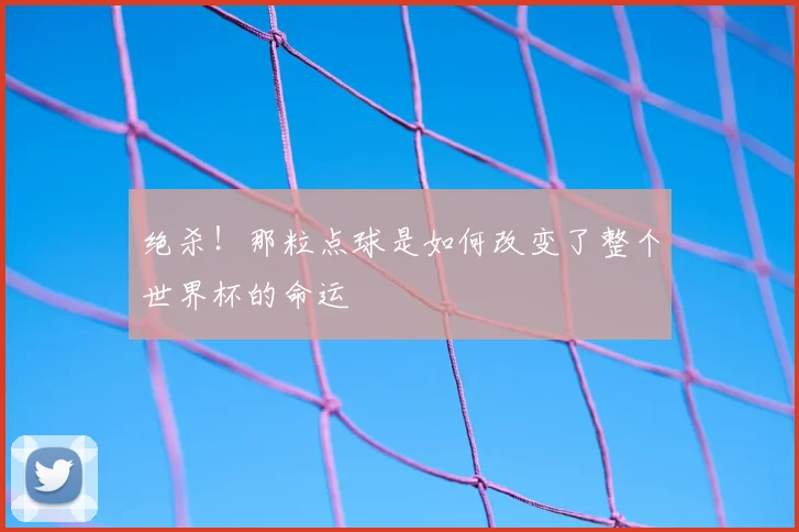 绝杀!那粒点球是如何改变了整个世界杯的命运
