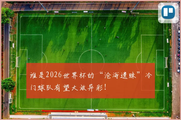 谁是2026世界杯的“沧海遗珠”冷门球队有望大放异彩！