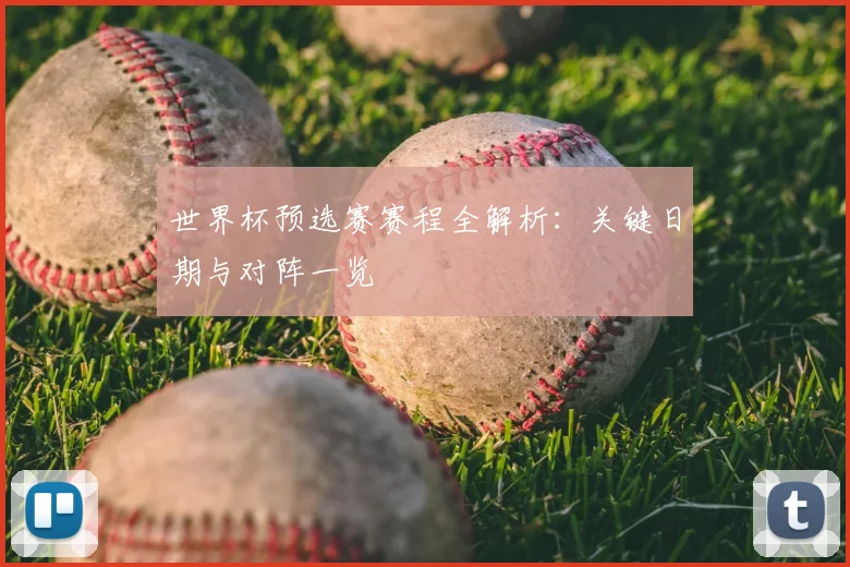 世界杯预选赛赛程全解析：关键日期与对阵一览